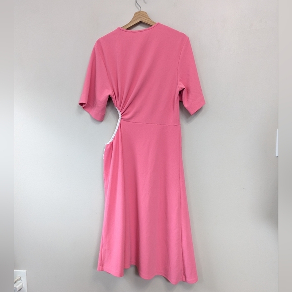 See by Chloe Pink Cut Out Dress Midi Tie - Picture 6 of 16